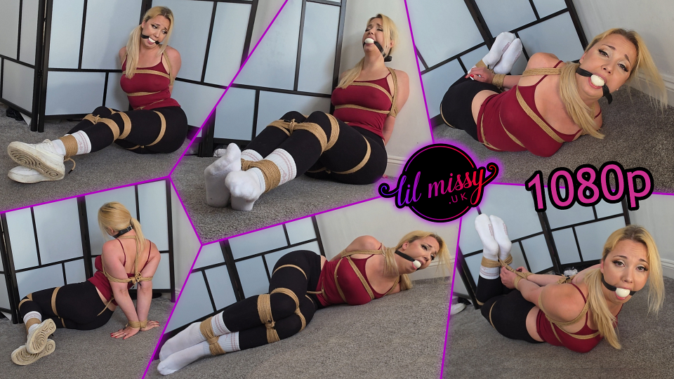 Tied In Black Leggings And White Socks 1080p