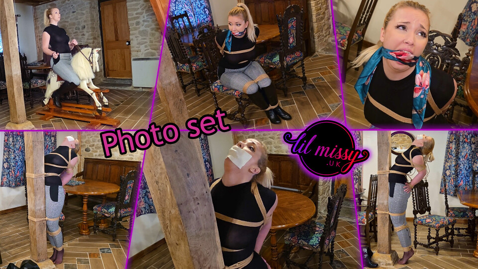 Rider In Super Uncomfortable Post Tie Photo set