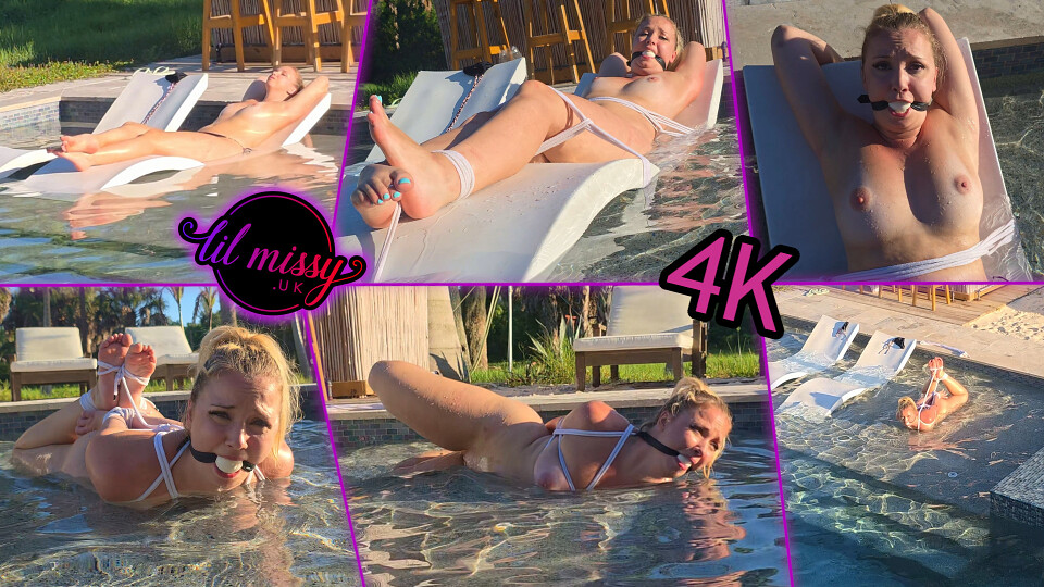 Missy's get ambushed tied and gagged at the pool 4K