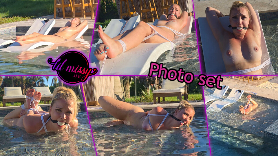 Missy's get ambushed tied and gagged at the pool Photo set